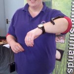 Helen holding a bug on Animal Man day