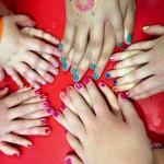 We had fun getting our nails painted