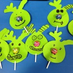 Our Lollipop Nose Reindeers all ready for Christmas