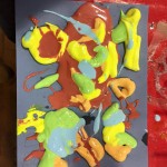 Having fun with foamy paint!