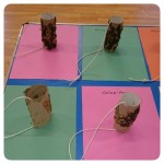 We made bird feeders during our nature week