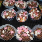 Mmmm rice Krispie and marshmallow cakes