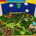 We had fun creating our own small world safari park