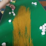 Hmm marshmallows and spaghetti, what do we need to do?