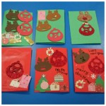 We made some lovely Christmas Cards