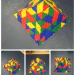 one of our children worked hard creating this pyramid out of polydron.