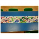 We had fun working as a team and making a metre long group colouring picture