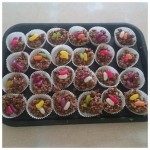 We made some delicious jelly bean chocolate krispie cakes on our cooking night this week. yum yum