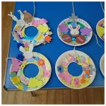 Look at our lovely wreaths ready to put up at Easter