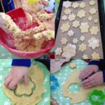 We had great fun making these flower biscuits