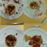 We decorated some pancakes to give to our loved ones on Valentines day, don't they look delicious.