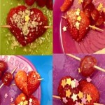 On our cooking night we made some delicious cupid arrow Strawberry treats