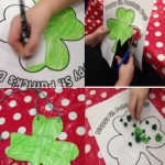 We coloured or collaged our own shamrocks for St Patricks Day