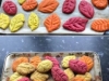 Coloured Leaf Biscuits