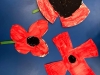 paper plate poppies