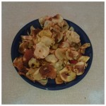 We made some delicious and healthy apple crisps on our cooking night