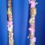 we got very creative with our Spring totem poles