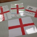 We also made our own St Georges Day placemats