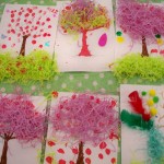 We made some wonderful blossom trees to celebrate the Japanese festival of Kodomono-hi
