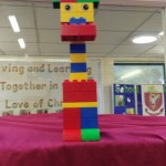 One of our children built this fantastic giraffe out of the Megablox