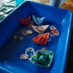 fun in the water with fishes and boats