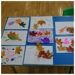 We had fun making some wonderful autumn leaf pictures