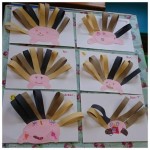 Here are our lovely spiky paper hedgehogs