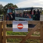 We had a ride on the tractor