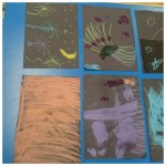 Look at our beautiful firework chalk pictures