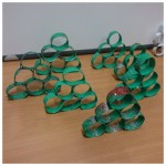 We made these trees using cardboard tubes, how lovely do they look?