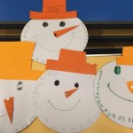 We made some advent snowmen clocks to help us count down to Christmas