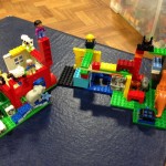 2 of our EYFS children got creative and made their own Duplo village