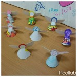 We made some lovely angels to go on top of our trees. They look so pretty!