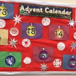 We had fun making our own giant advent calendar.