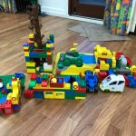 a few of our children worked together to make this model out of Duplo