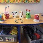 We got creative with some plastic cups