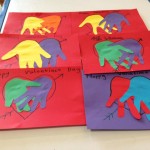 Our linking hands Valentines cards