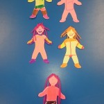 We decorated some paper people to look like our mums