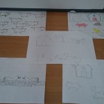 We had fun with the animal stencils