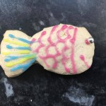 We had fun making these Fish shaped biscuits for Kodomono-hi