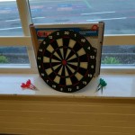 the children had so much fun playing darts, they got really good at the maths to workout the scores
