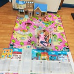 the children had fun dressing up the barbies
