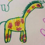 One of our reception children drew this wonderful giraffe