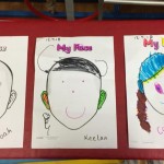 getting to know each other by drawing self portraits