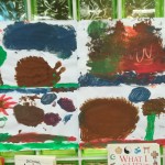 We had fun creating some Autumn paintings
