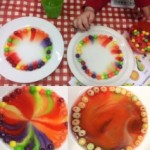 We did a skittle science experiment, which was fun and colourful