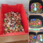 We had some water fun with the shells and the Orbies