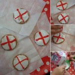Our decorated St Georges Day biscuits