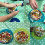 We finished off competition week with a cake decorating competition, the blue team won