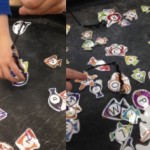 We played alphabet fishing in the Tuff spot finding the letters of our names.